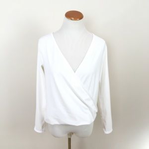 NWOT Lululemon Full Freedom Faux Wrap Top White